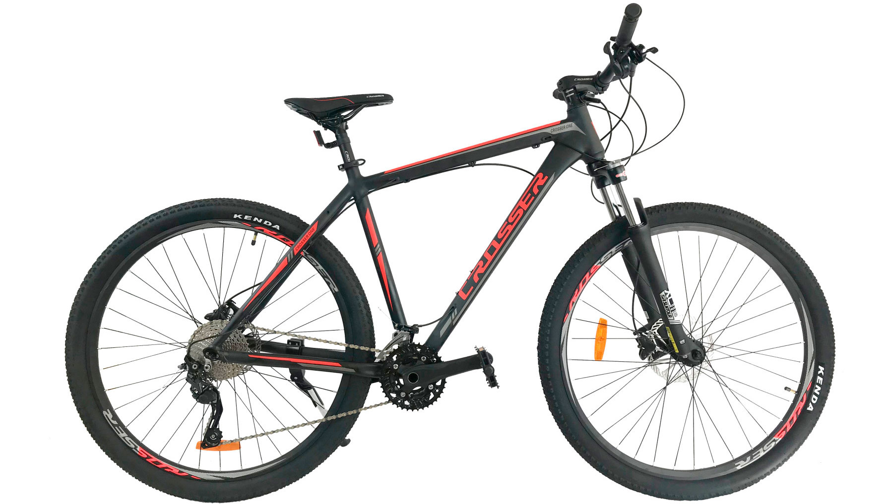 Фотографія Велосипед Сrosser One Deore 29" розмір XL рама 21 2022 Чорно-червоний
